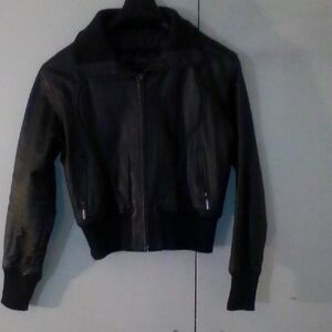 G by Guess Black Leather Jacket